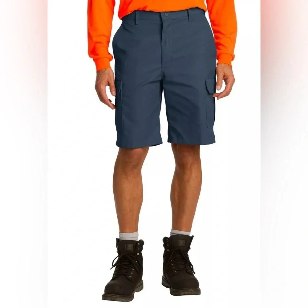 Red Kap Men’s Cargo Shorts Navy Size 48 Heavy Duty Durable Workwear NWT